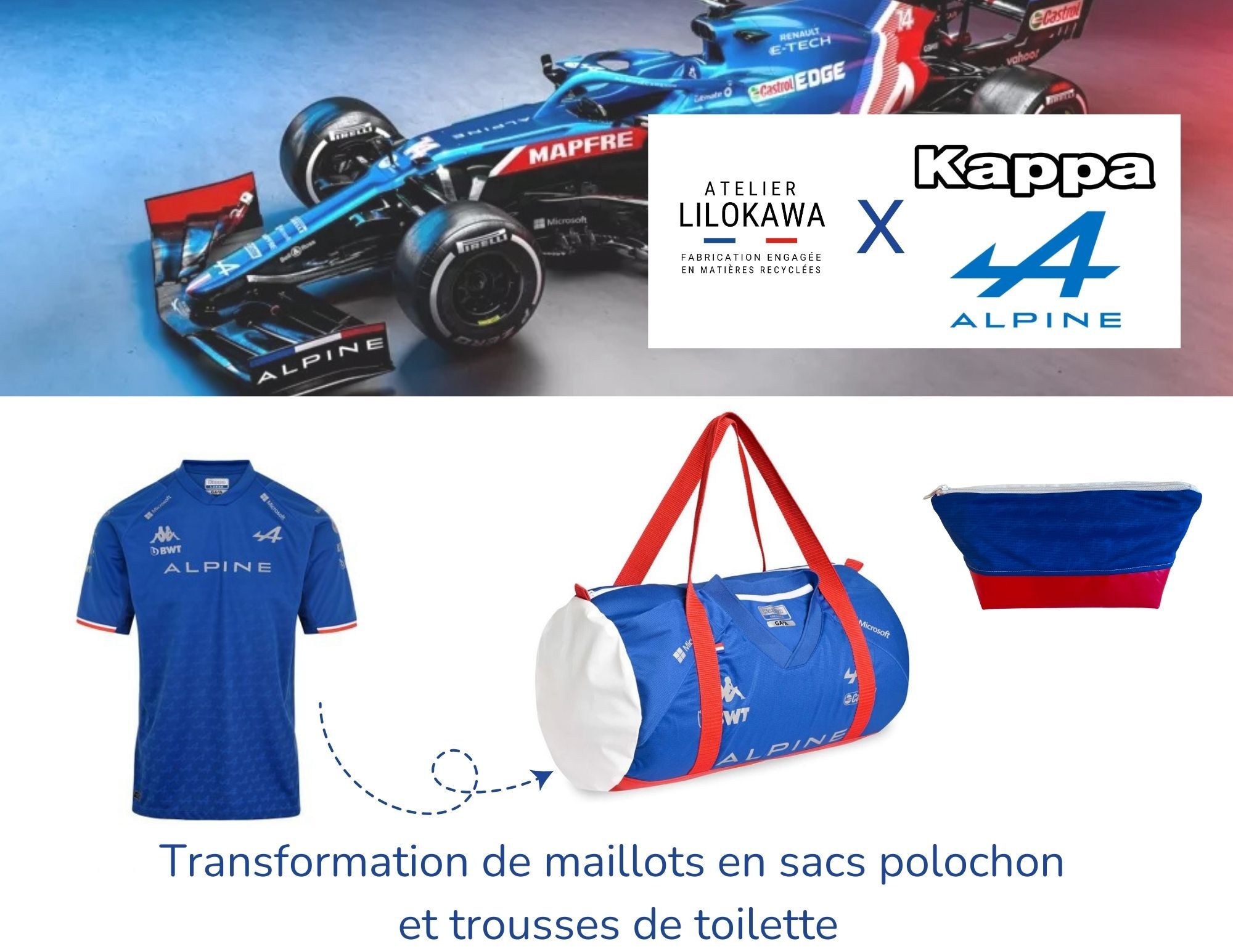 ALPINE F1 x KAPPA x Atelier Lilokawa