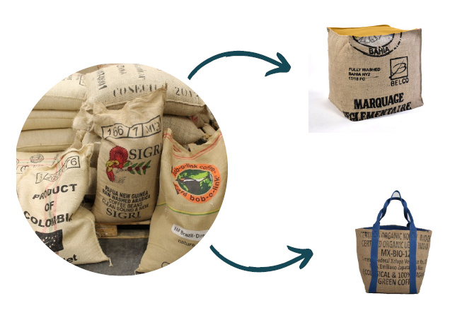 recyclage des sacs de café